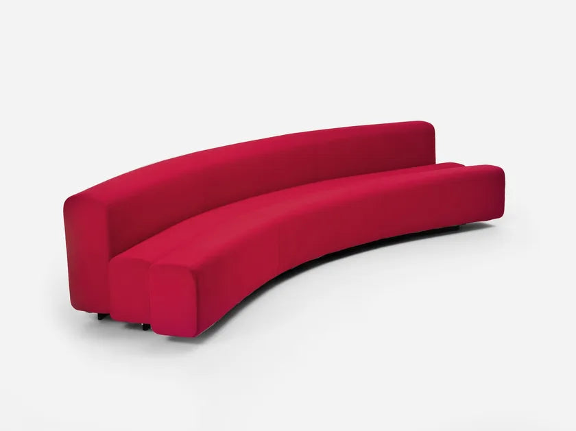 Pierre Paulin Osaka Sofa in Red by La Cividina.